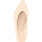 LUMINOUS ELEGANCE & GERMAN CRAFTSMANSHIP: STUDDED SLINGBACK PUMPS (WHITE)