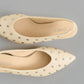 LUMINOUS ELEGANCE & GERMAN CRAFTSMANSHIP: STUDDED SLINGBACK PUMPS (WHITE)