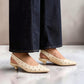 LUMINOUS ELEGANCE & GERMAN CRAFTSMANSHIP: STUDDED SLINGBACK PUMPS (WHITE)