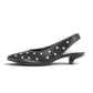 CHIC NOIR & GERMAN CRAFTSMANSHIP: STUDDED SLINGBACK PUMPS (BLACK)