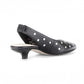 CHIC NOIR & GERMAN CRAFTSMANSHIP: STUDDED SLINGBACK PUMPS (BLACK)