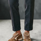 RETRO ELEGANCE & ITALIAN TOUCH: SUEDE STITCH SNEAKERS