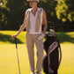 SPORTY ELEGANCE & TECHNICAL INNOVATION: SLEEVELESS POLO VEST "SHANQIN-CRE"