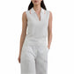 SPORTY ELEGANCE & TECHNICAL INNOVATION: SLEEVELESS POLO VEST "SHANQIN-CRE"