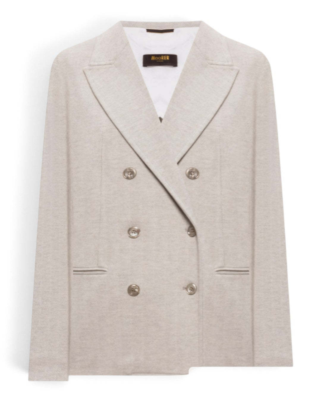 EFFORTLESS ELEGANCE & TAILORED SOFTNESS: HERRINGBONE DOUBLE-BREASTED JACKET "ALERIA-PAR"