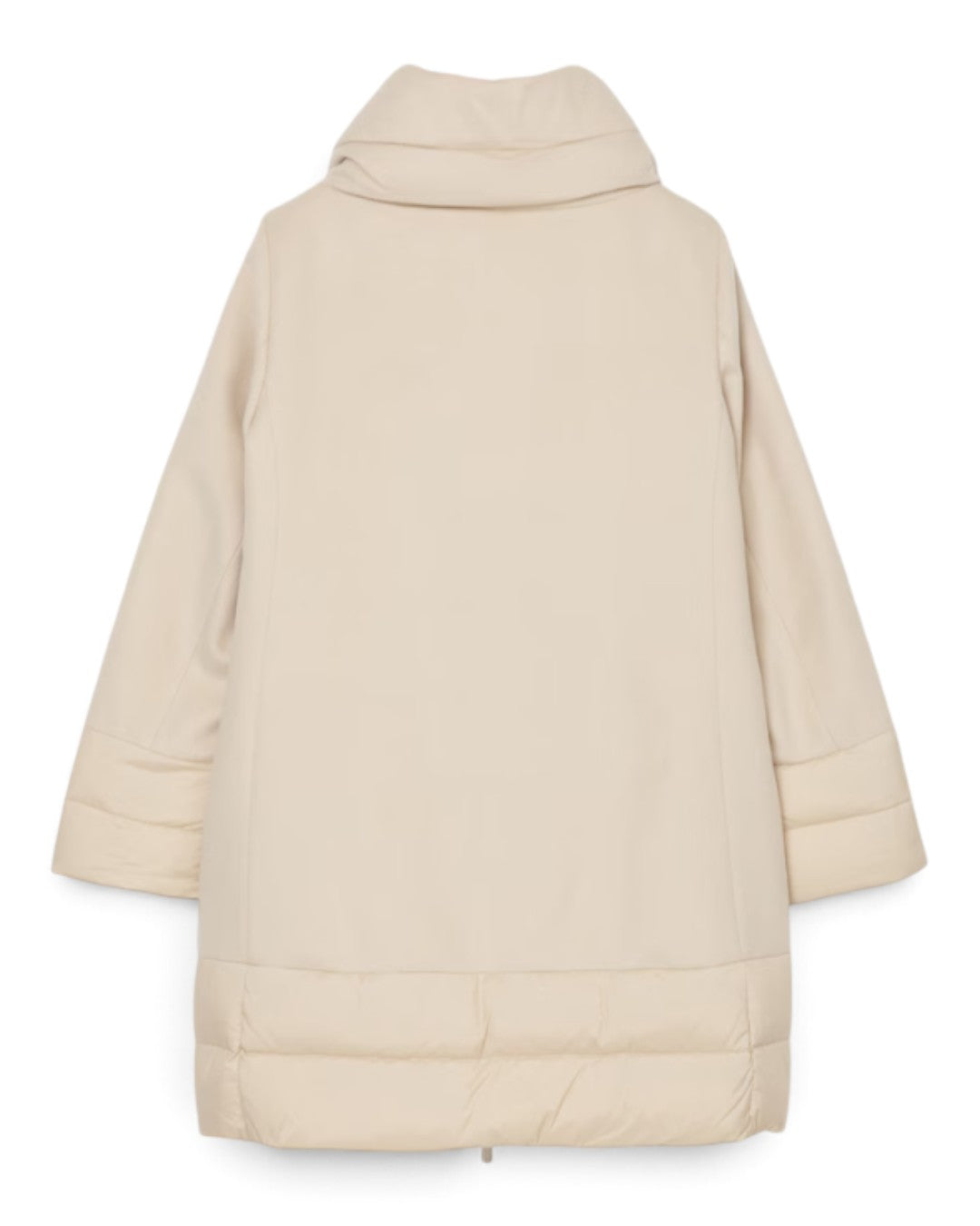 PURE LUXURY & ITALIAN SILHOUETTE: CASHMERE WOOL DOWN COAT "SORAYA-LE"
