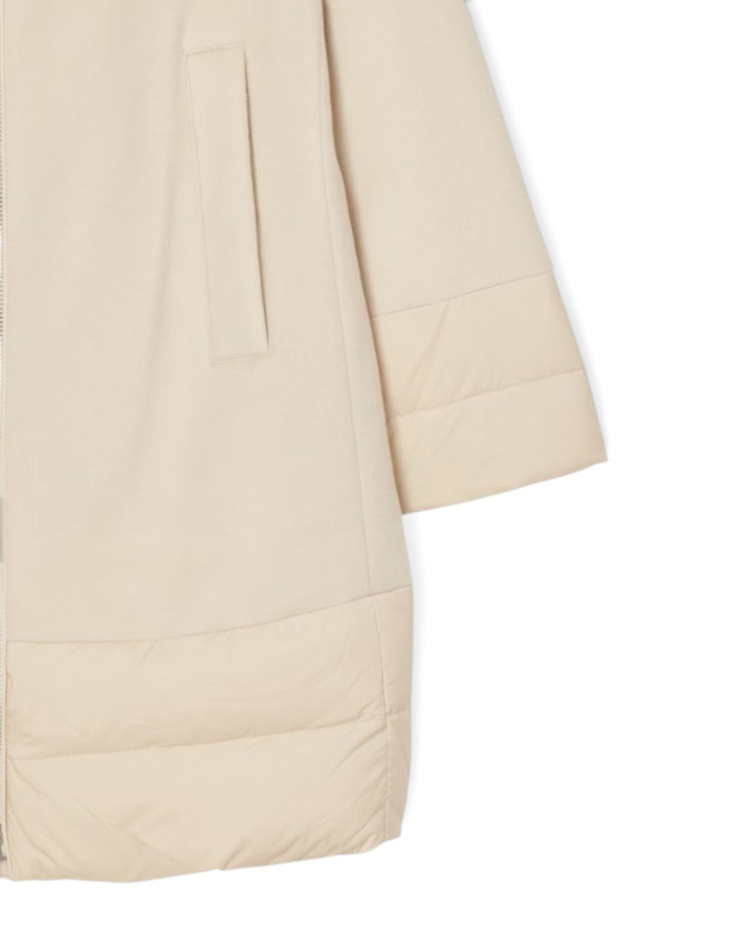 PURE LUXURY & ITALIAN SILHOUETTE: CASHMERE WOOL DOWN COAT "SORAYA-LE"