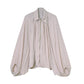 GRACEFUL SILHOUETTE & AIRY ELEGANCE: ZIP-UP BLOUSE JACKET