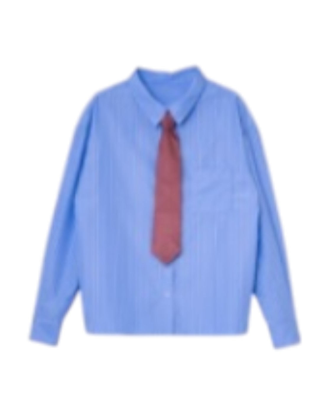 VERSATILE MANNISH CHARM: DETACHABLE TIE STRIPE SHIRT