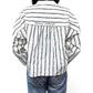 CLEAN CLERIK & EMBROIDERED BACK STORY: STRIPE CLERIK SHIRT