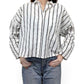 CLEAN CLERIK & EMBROIDERED BACK STORY: STRIPE CLERIK SHIRT