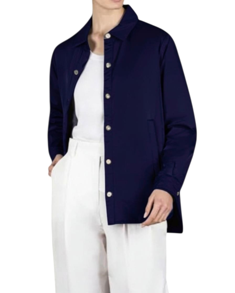 LIGHTWEIGHT LUXURY & MODERN TAILORING: MOORER SHIRT-STYLE DOWN JACKET KINSALE-KN