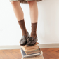 PURE CASHMERE TOUCH & ITALIAN CRAFTSMANSHIP: SHORT RIBBED SOCKS