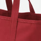 J.B. ATTIRE NEW YORK BAG MINI レッド ハンドルとキャンバス生地のディテール