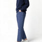 J.B. ATTIRE CHAMBERY DENIM FADE 側面のテーパードシルエット