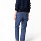 J.B. ATTIRE CHAMBERY DENIM FADE 背面の着用シルエット