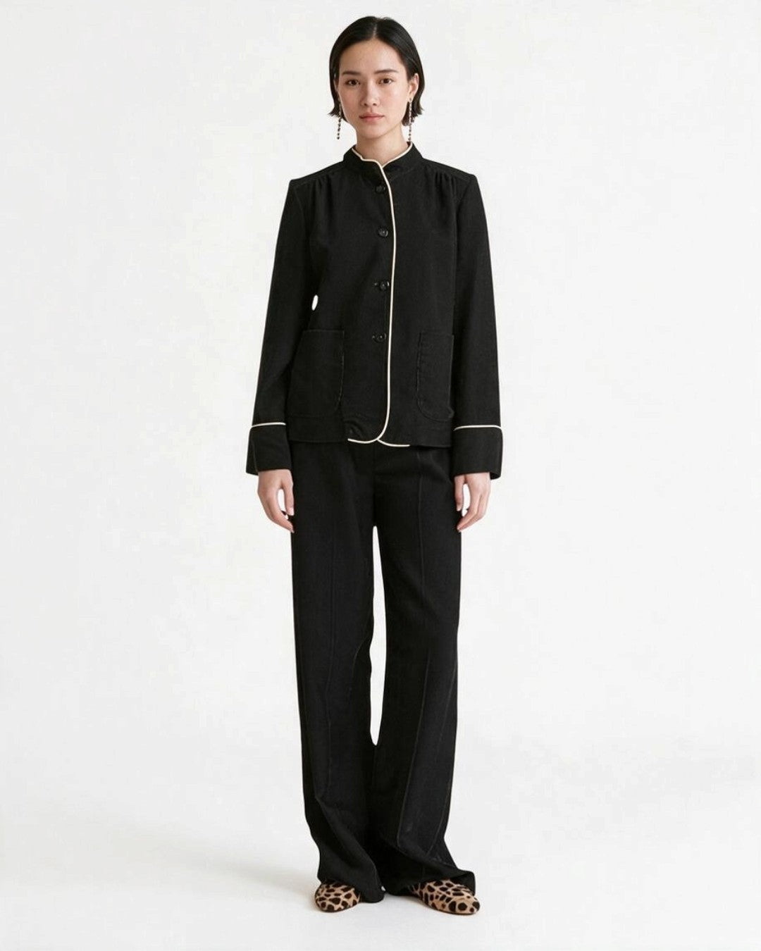 forte_forte フォルテフォルテ リネンコットン ダブルジャケット黒 I forte_forte コットンコーデュロイジャケット ブラック｜Boutique HANAYA