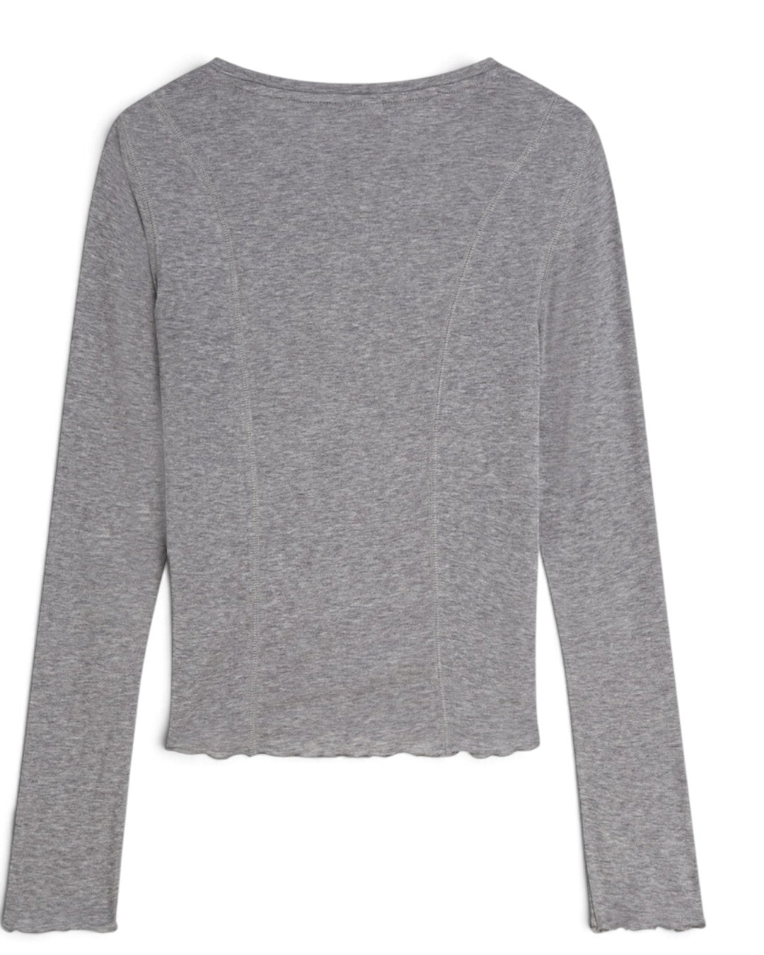 Scotch & Soda グレー長袖Tシャツの平置き背面