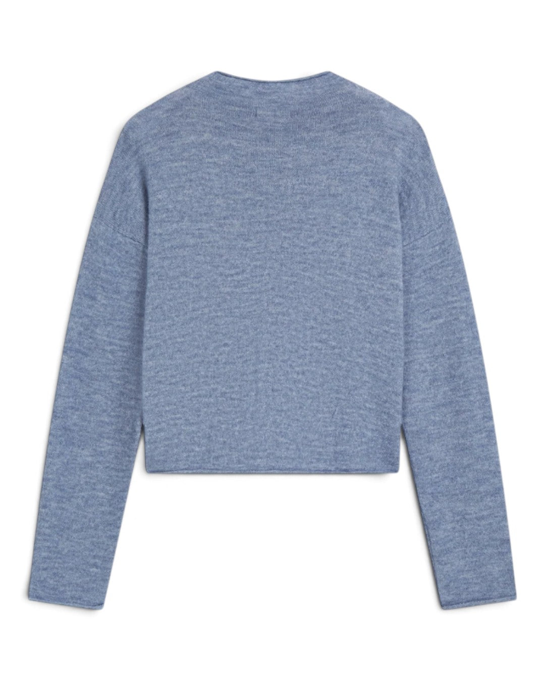 Scotch & Soda AZURE DRIFT カーディガン 長袖とロールした裾が見える平置き背面