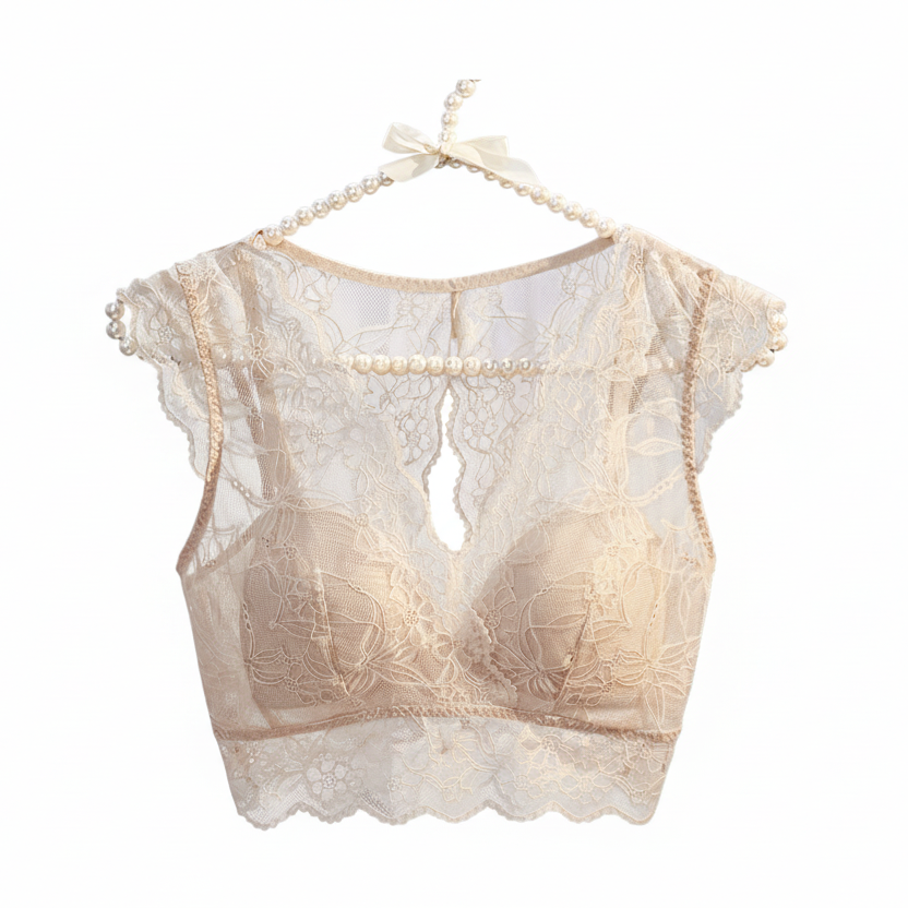 Aureus Lace Radiance（オレウス・レース・ラディアンス） ── 木漏れ日シルクの補正レースブラ ──