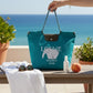 The Parisian Wild: Elephant Embroidered Rope Tote