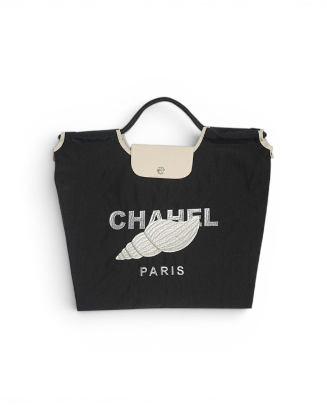 CHIC DES PLAGES PARIS: THE CONCH SHELL EMBROIDERY TOTE