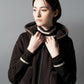 FAVEUR Fauxファー付きニットフーディー（オフホワイト）