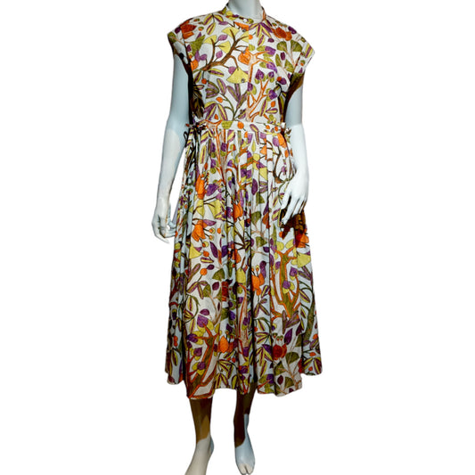 Botanical Pattern Dress