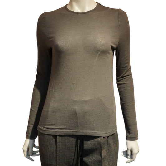 Crew Silk Cashmere Tee