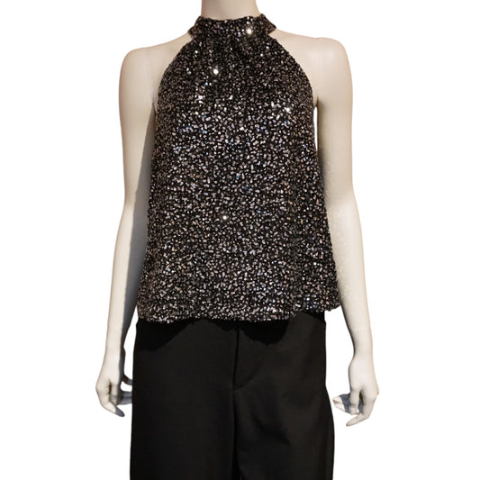 Sequin Halter Top