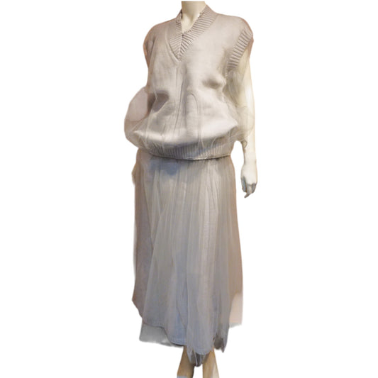 チュールフレアスカート