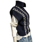 Half Zip Lace Up Vest