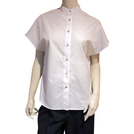 Broadcloth Band Collar Shirt