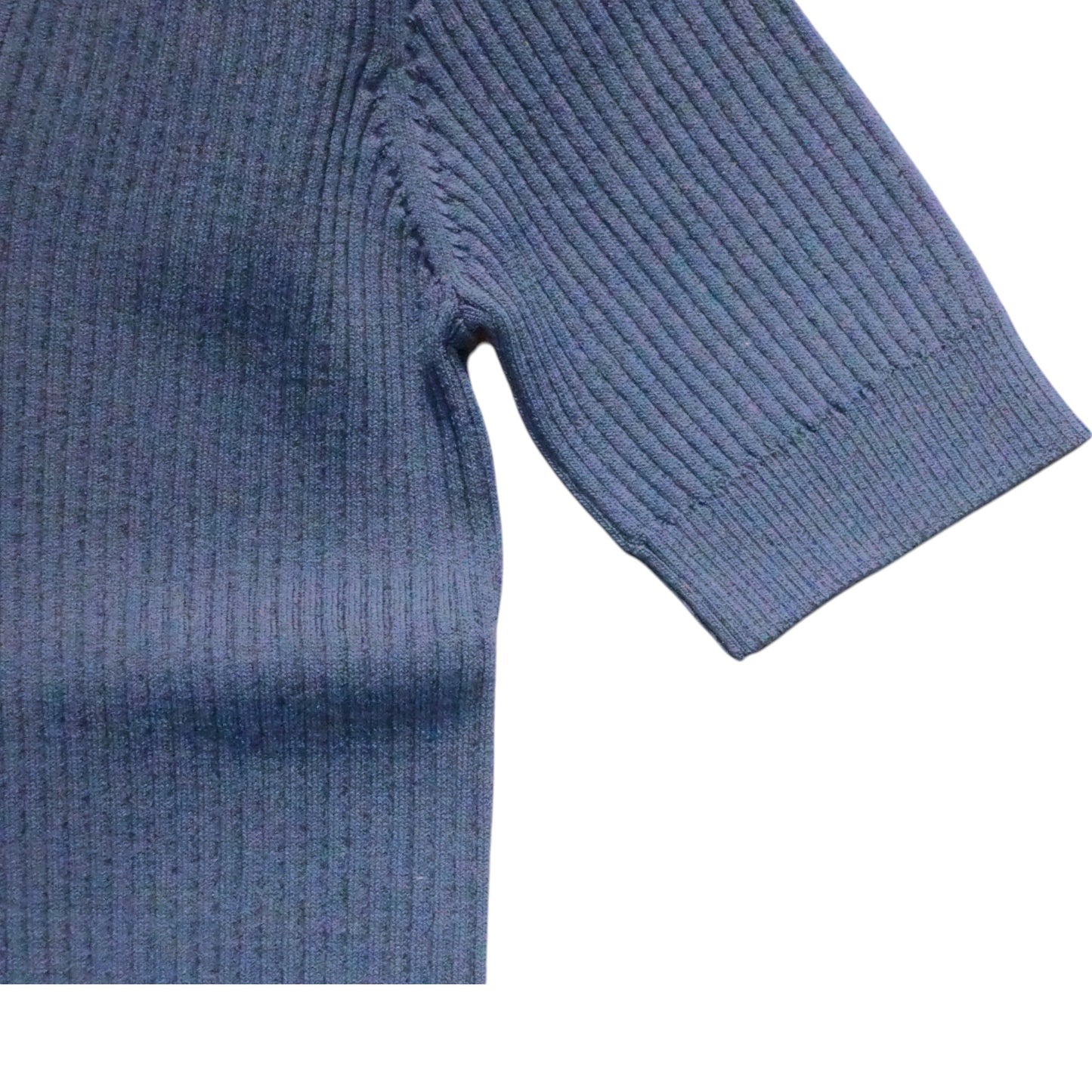 Ripple Edge Knit Polo