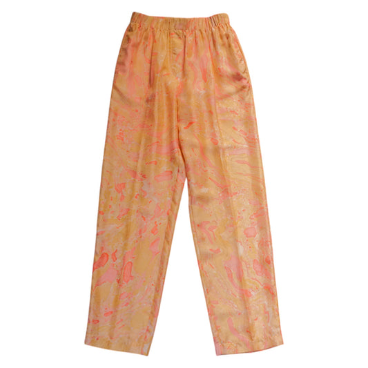 Blushing Canvas Silk Pants