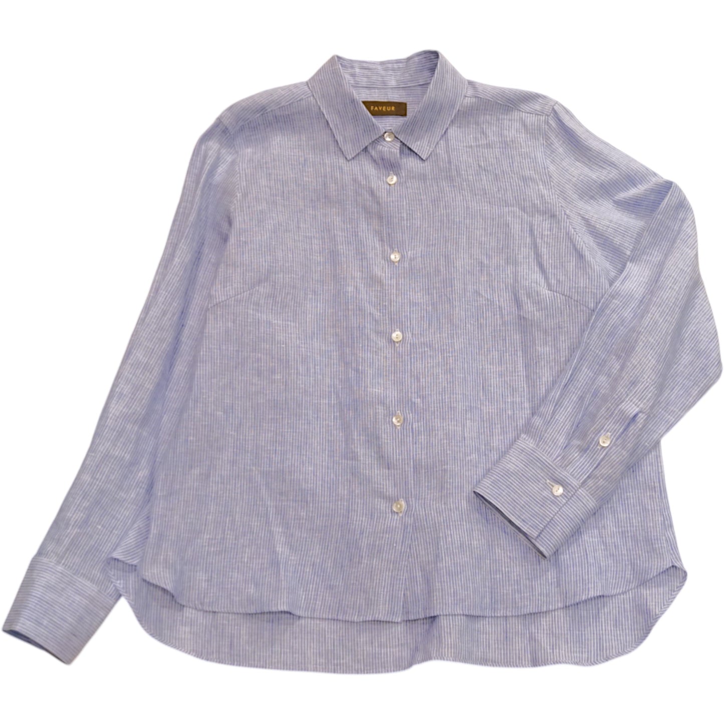 FAVEUR: Azure Breeze Linen Shirt