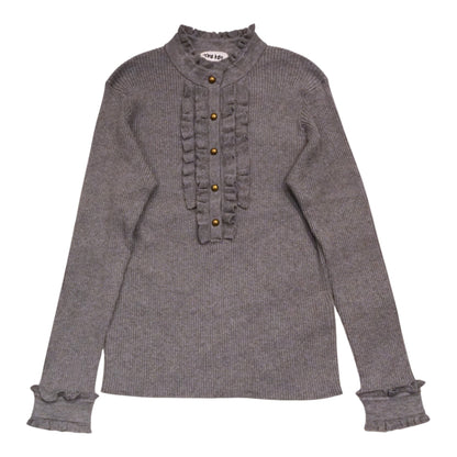 The Ruffled Cashmere-Blend Sweater