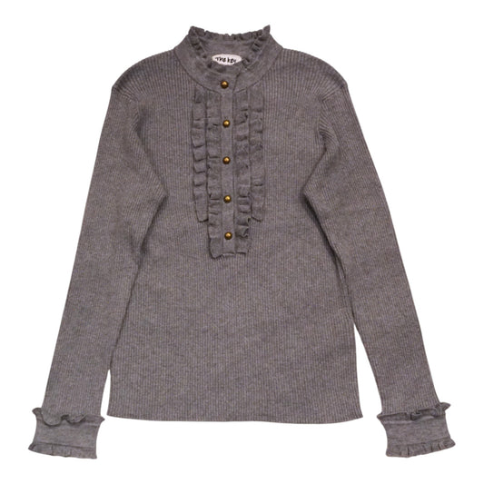 The Ruffled Cashmere-Blend Sweater