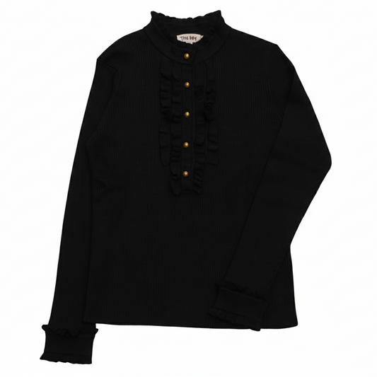 The Ruffled Cashmere-Blend Sweater