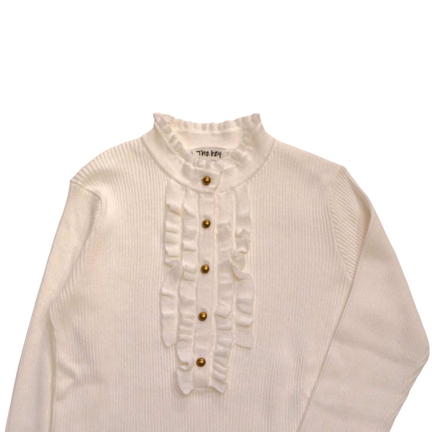 The Ruffled Cashmere-Blend Sweater