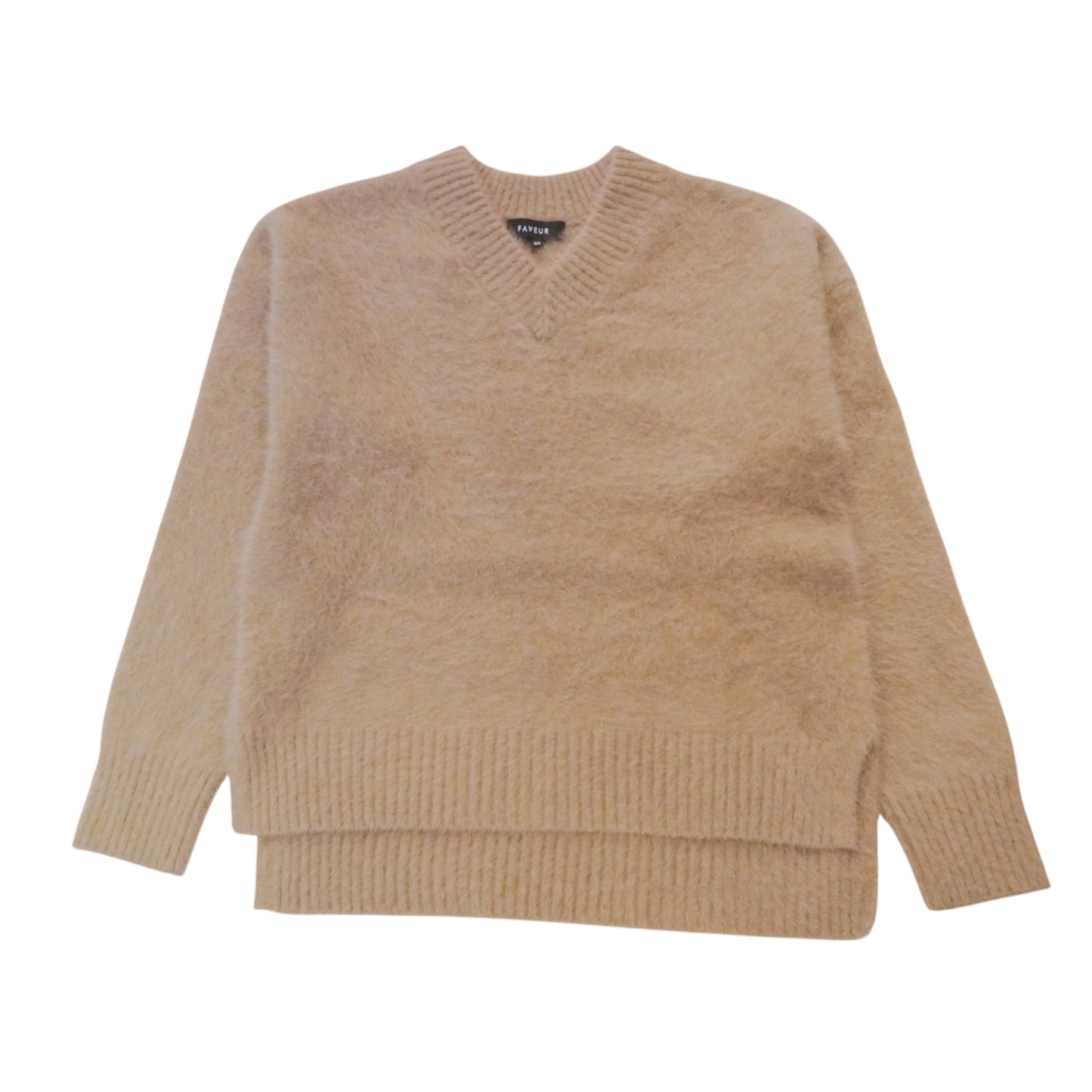 The Sky & Moca Whisper: Fox Cashmere V-Neck