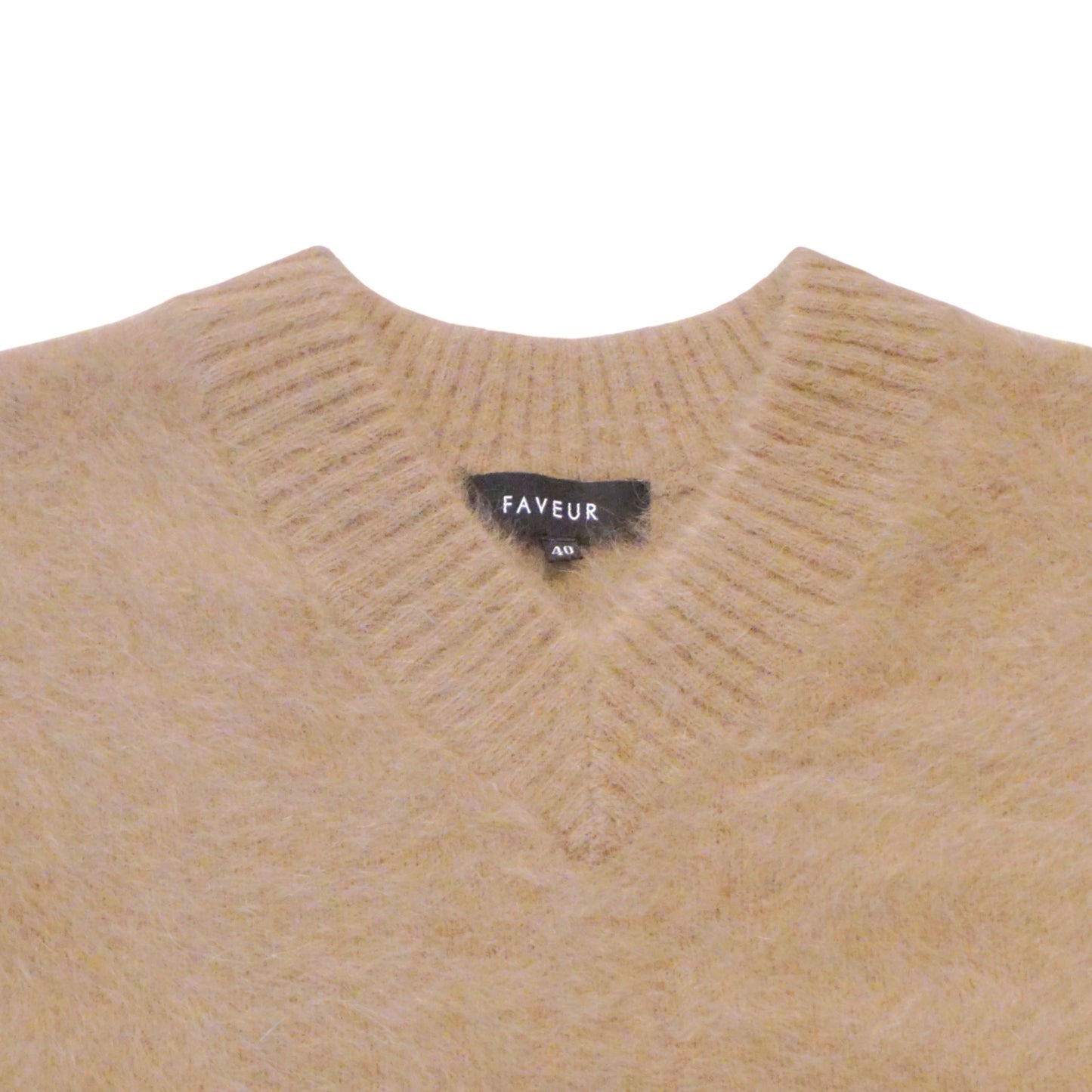 The Sky & Moca Whisper: Fox Cashmere V-Neck