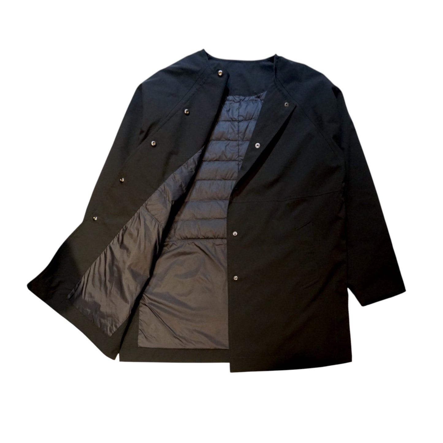 The Minimalist Warmth: VICTORIA DOWN Crew Neck Coat