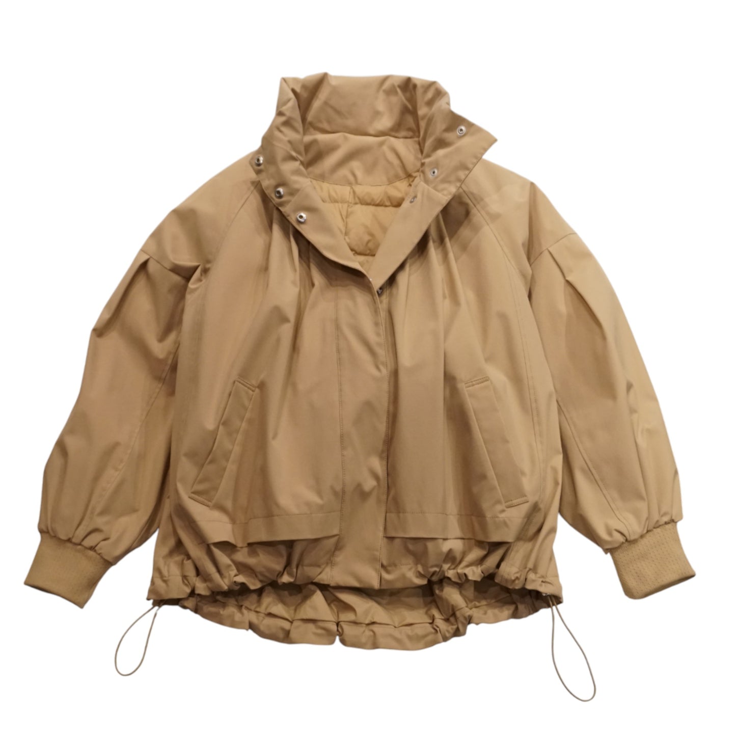 The Cocoon of Purity: VICTORIA DOWN High-Neck Coat