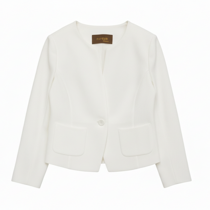 ARCHITECTURAL EASE: MESH STRETCH CREWNECK JACKET