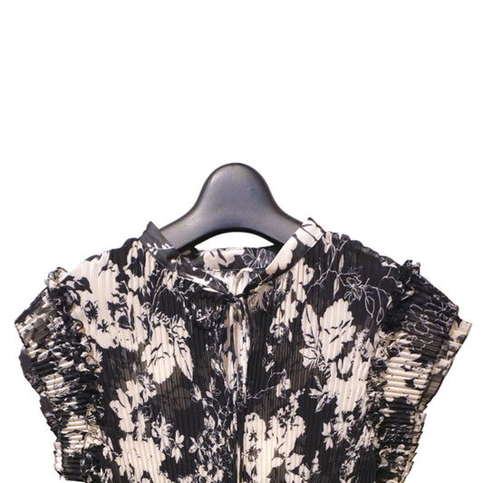 THE LUMINOUS PLEATS: BOW-TIE SHEER BLOUSE