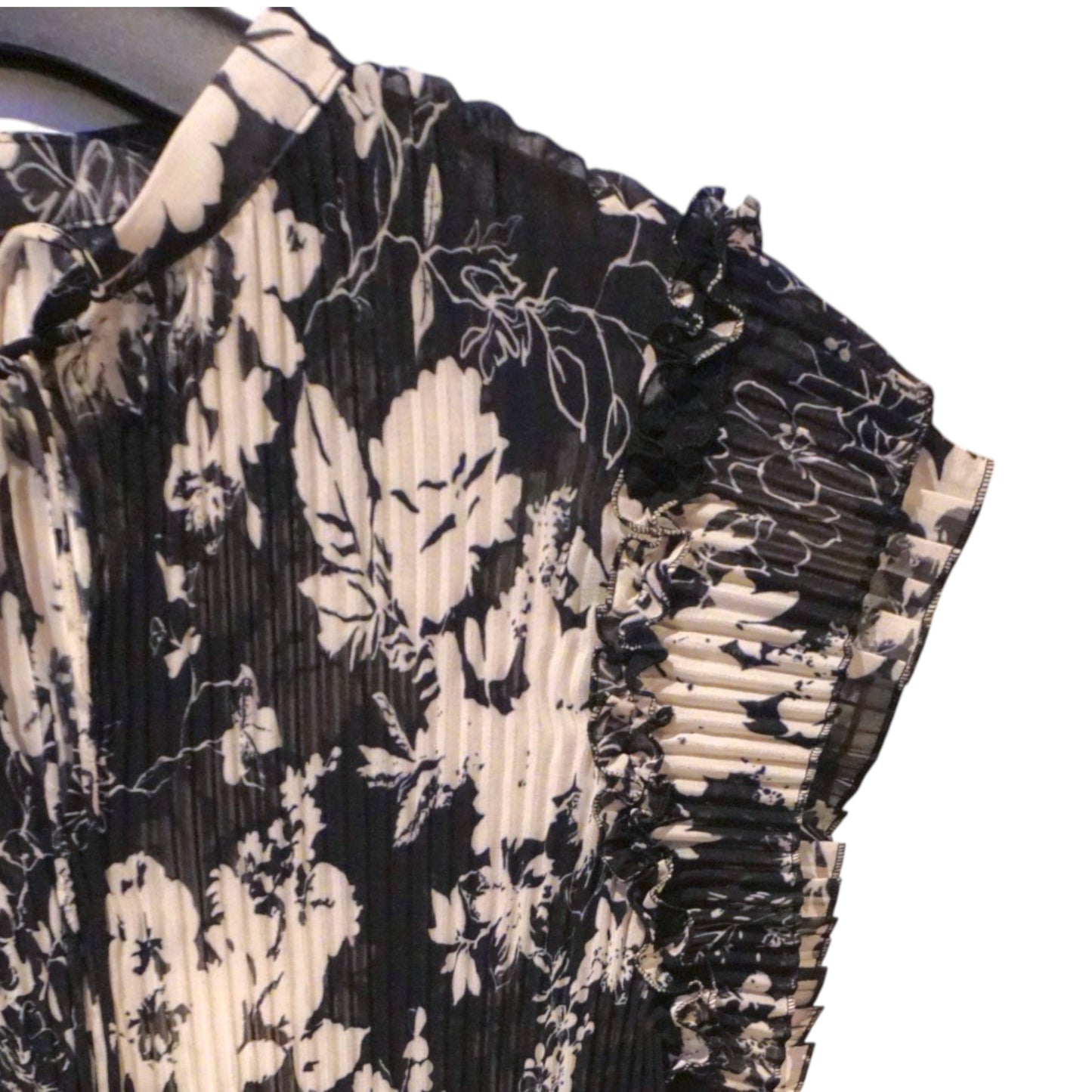 THE LUMINOUS PLEATS: BOW-TIE SHEER BLOUSE