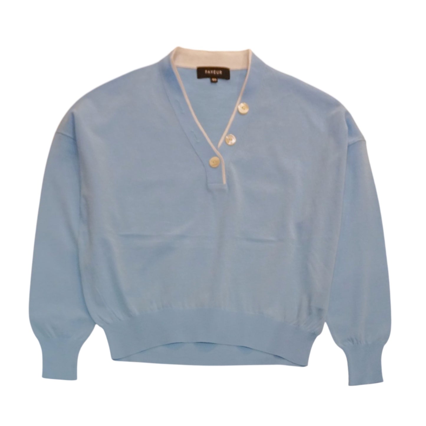 THE PRISTINE WEAVE: ITALIAN COTTON V-NECK SWEATER