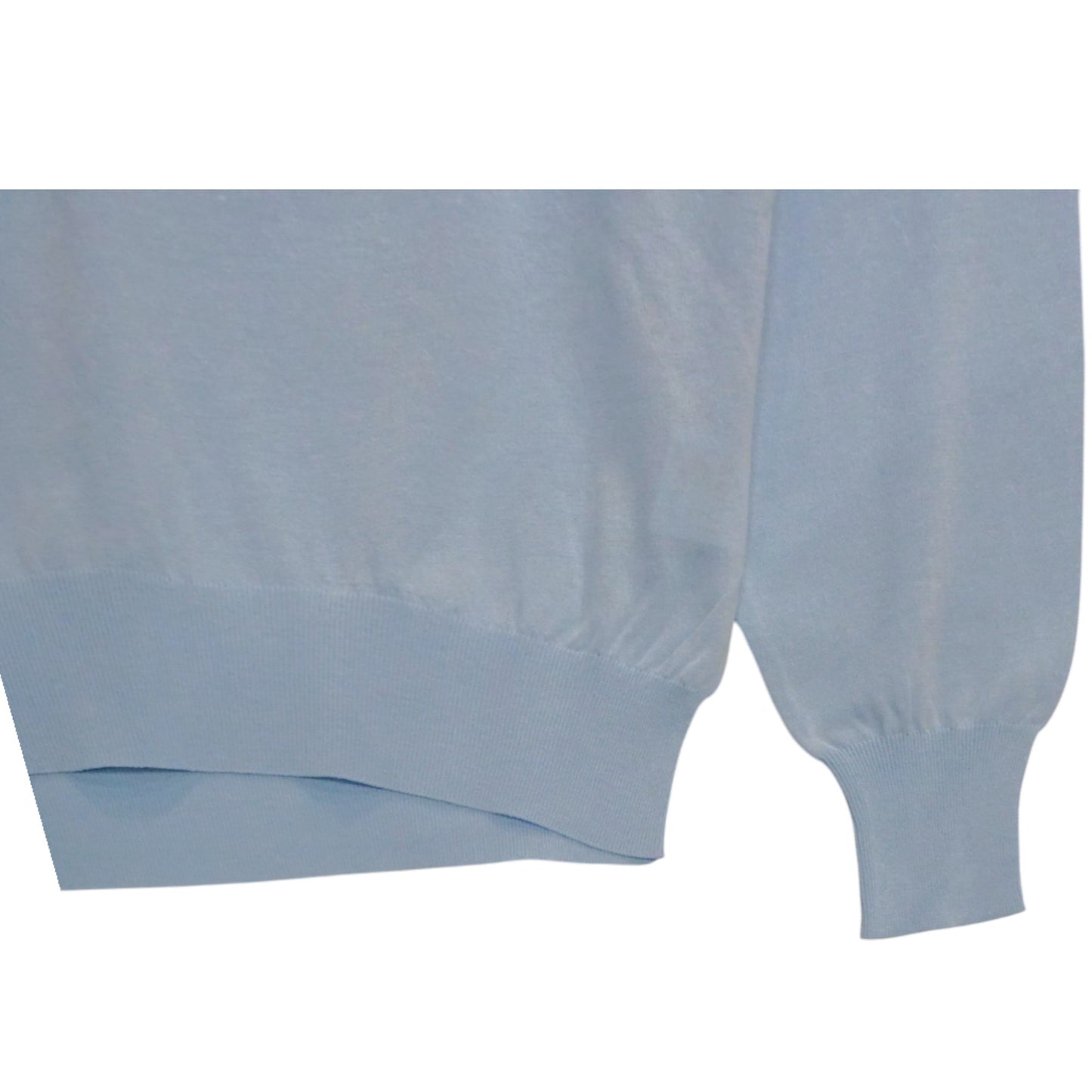 THE PRISTINE WEAVE: ITALIAN COTTON V-NECK SWEATER