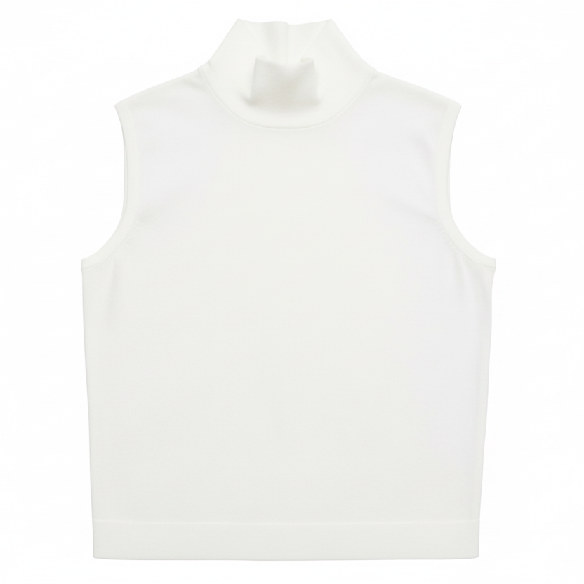 THE SUPREME TOUCH: ITALIAN COTTON TURTLE-VEST